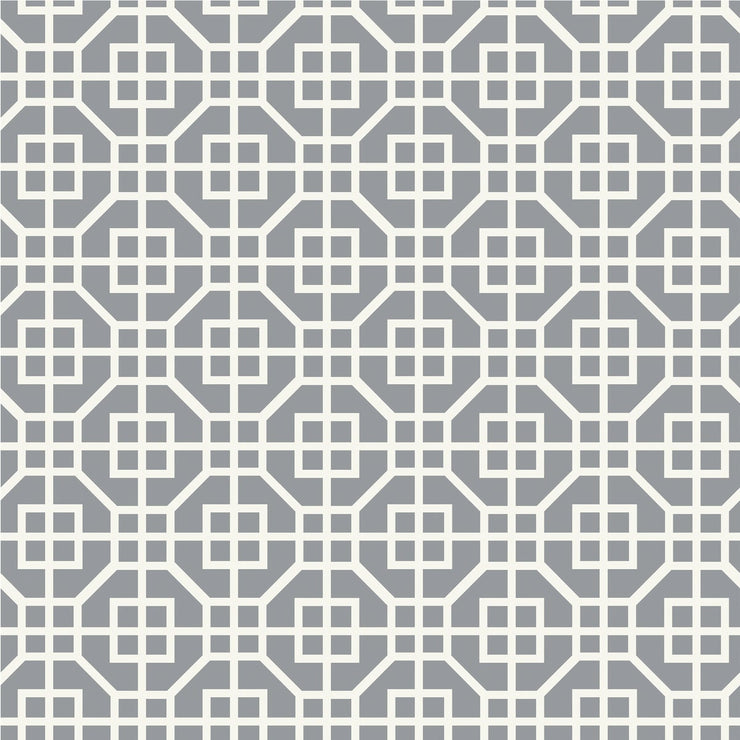 Contact 18 In. x 5 Ft. Gray Citadel Printed Grip Non-Adhesive Shelf Liner