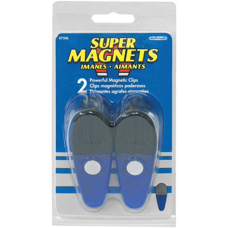 Master Magnetics 3-1/2 In. Blue Magnetic Clip (2-Pack)