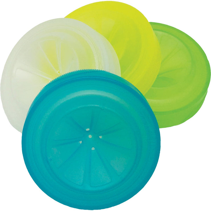 Masontops Plastic Regular Mouth Trap Cap Mason Jar Lid (4-Count)