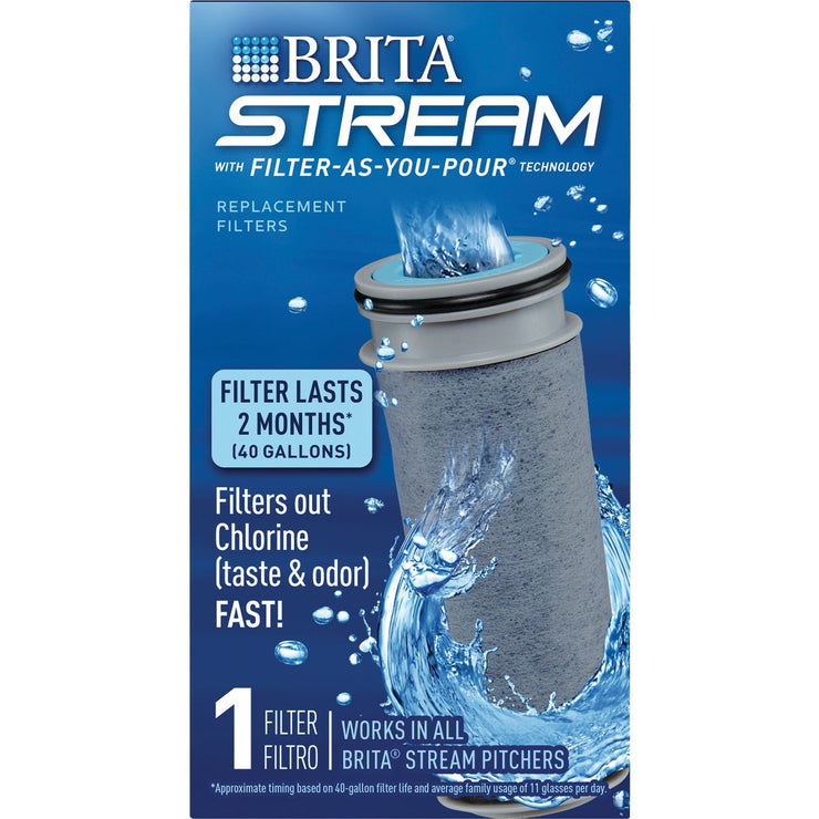 Brita Stream Pitcher FilterAsYouPour Filter Hemlock Hardware