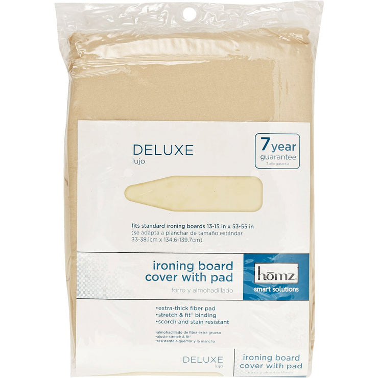 Homz Butter Cream Weekly Use Ironing Board Cover/Pad