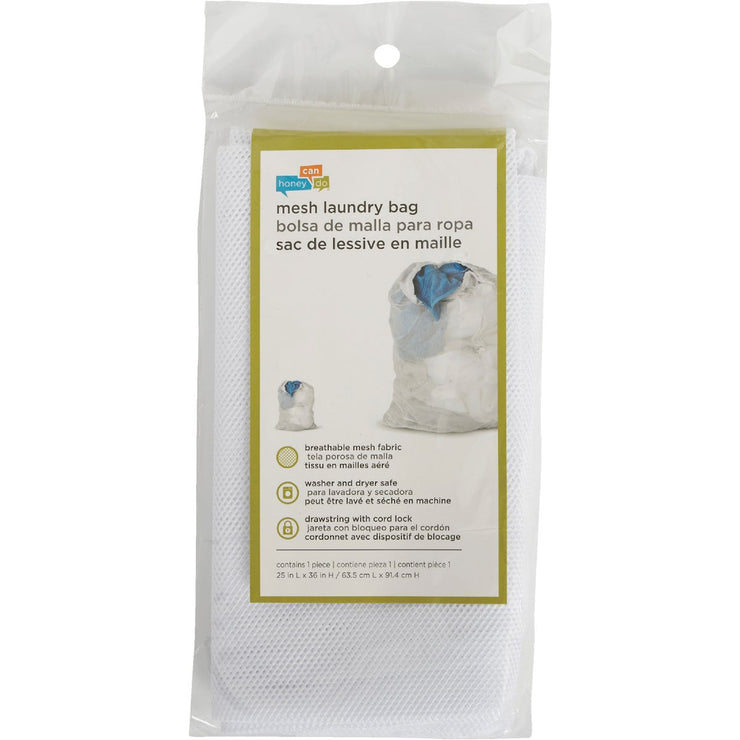 Honey Can Do White Mesh Laundry Bag
