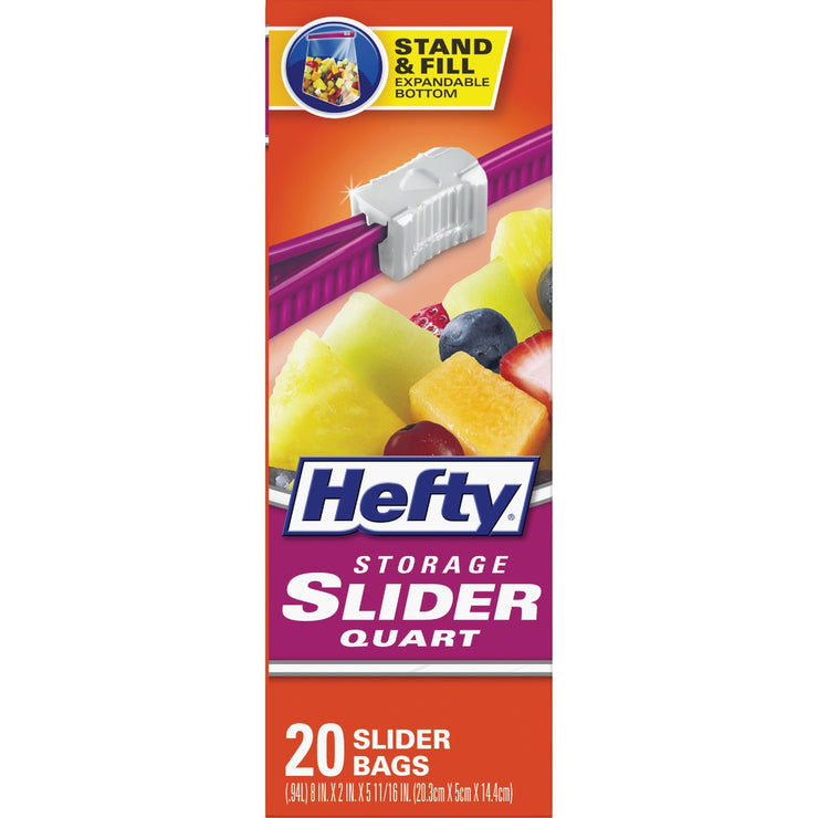 Hefty 1 Qt. Slider Food Storage Bag (20-Count)