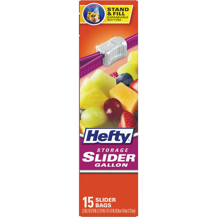 Hefty 1 Gal. Slider Food Storage Bag (15-Count)