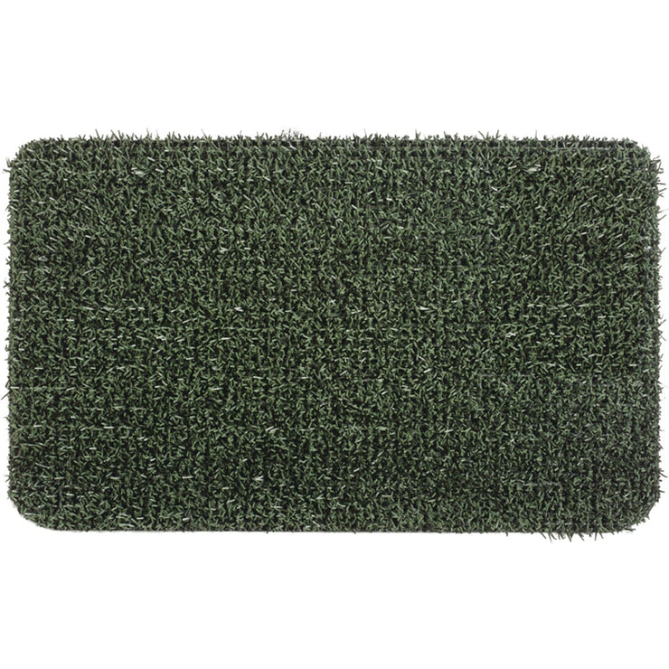 GrassWorx Clean Machine Classic Evergreen 17.5 In. x 23.5 In. AstroTurf Door Mat