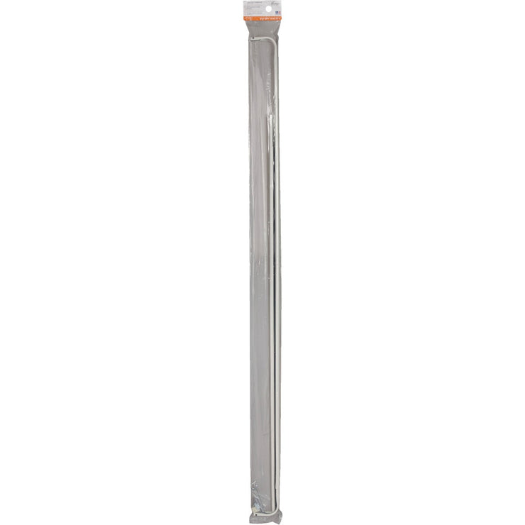 Kenney 84 In. To 120 In. 1 In. Single Curtain Rod, White