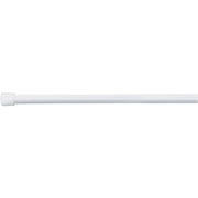 iDesign Cameo Constant Tension 50 In. To 87 In. White Shower Curtain Rod