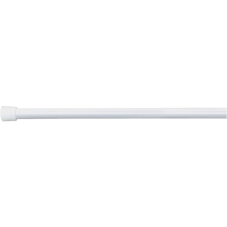 iDesign Cameo Constant Tension 50 In. To 87 In. White Shower Curtain Rod