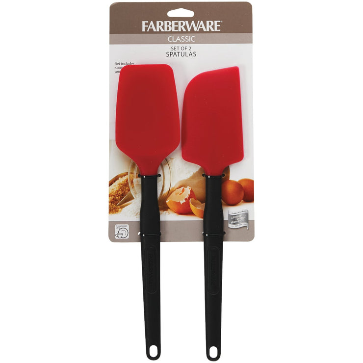 Farberware Classic Red Spoon/Scraper Spatula Set (2-Piece) – Hemlock  Hardware