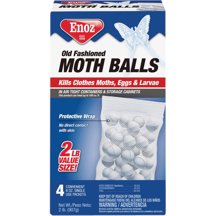 Enoz 32 Oz. Old Fashioned Moth Balls (4-Pack)