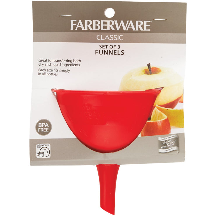Farberware Red Funnel Set (3-Piece)