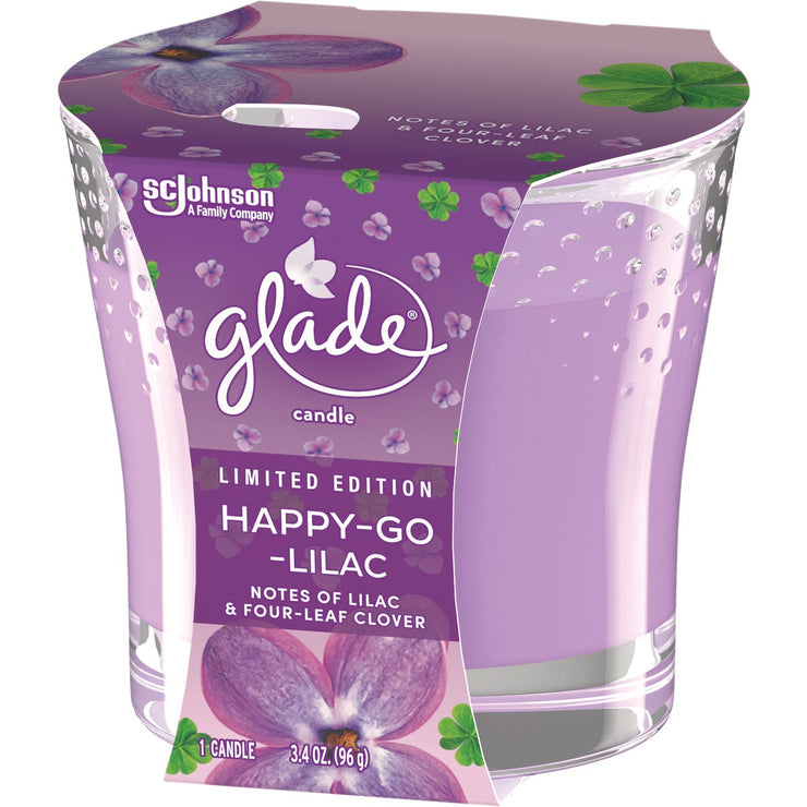Glade 3.4 Oz. Happy-Go-Lilac Candle