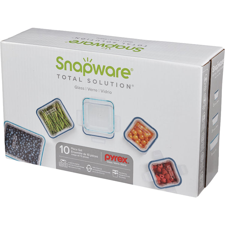 Snapware Total Solution Glass Storage Container Set (10-Piece)