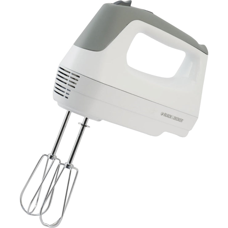 Black & Decker 5-Speed White Hand Mixer