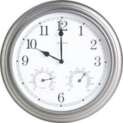 Acurite 13.5" Metal Indoor/Outdoor Clock Thermometer