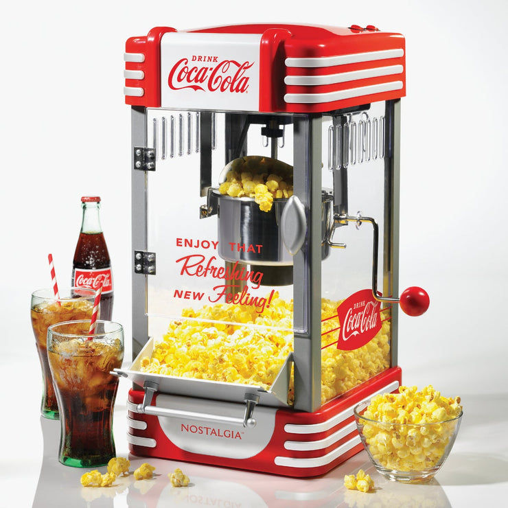 Nostalgia RKP730 Retro 2.5-Oz. Kettle Popcorn Maker - Red, Movie Theater  Style Popcorn