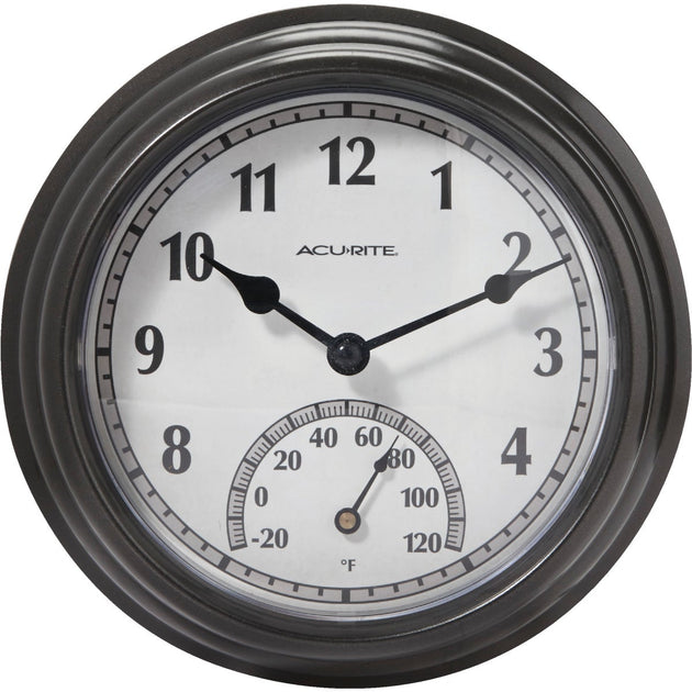 Acu-Rite Indoor Outdoor Clock Thermometer – Hemlock Hardware