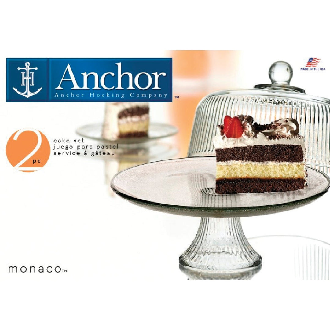 Anchor Hocking Monaco Dome Cake Serving Tray Set – Hemlock Hardware