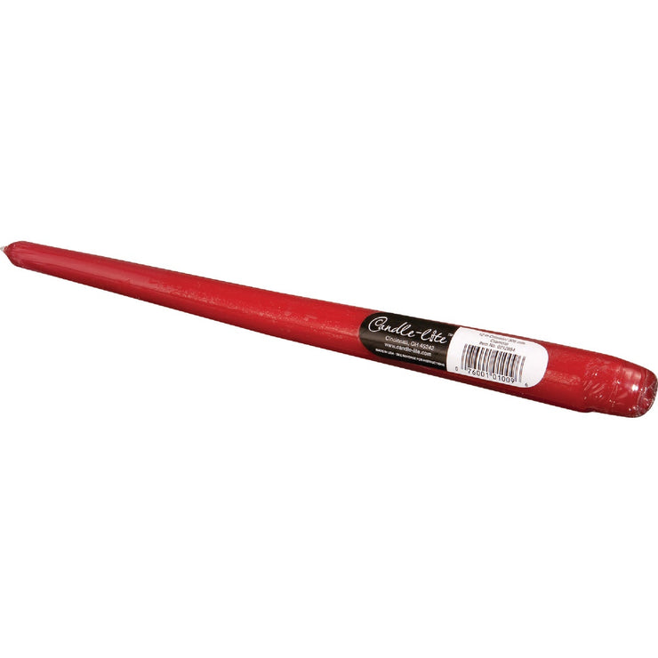 Candle-lite 12 In. Crimson Taper Candle