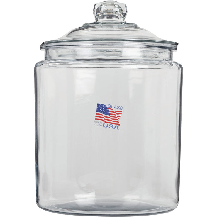 1/2 Gallon Anchor Heritage Hill Jar with Glass Lid