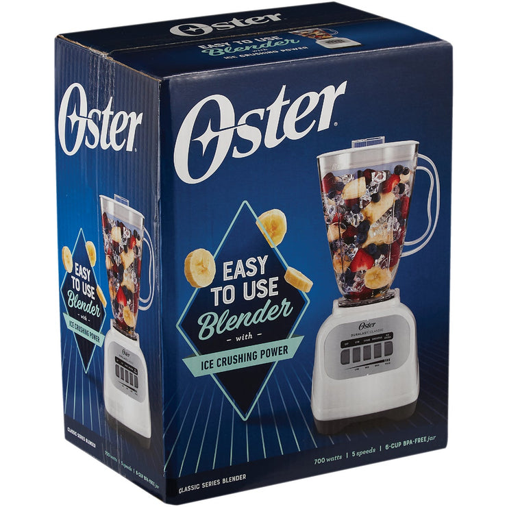 Oster Easy-to-Use 5 Speed Blender - White