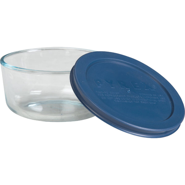 Blue Lid for 2-cup Glass Food Storage Container