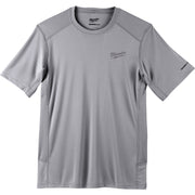 Milwaukee Workskin Large Gray Short Sleeve Men's Lightweight Performance Shirt