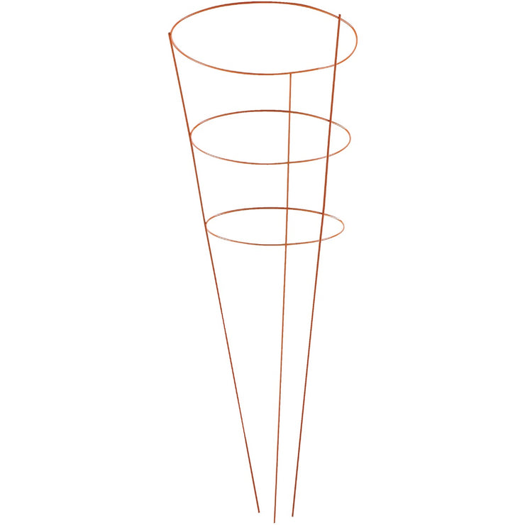 Panacea 42 In. Orange Powder Coat Galvanized Welded Wire Tomato Cage