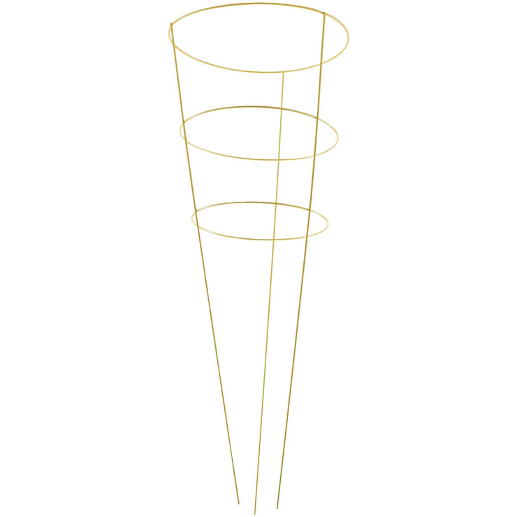 Panacea 42 In. Yellow Powder Coat Galvanized Welded Wire Tomato Cage