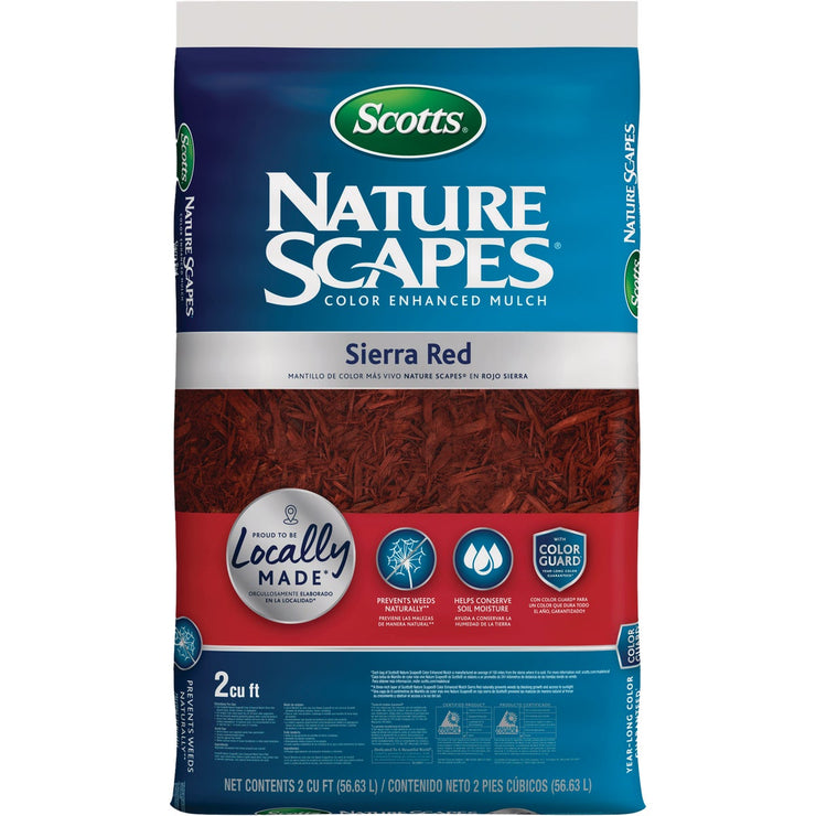 Scotts Nature Scapes 2 Cu. Ft. Sierra Red Shredded Hardwood Mulch