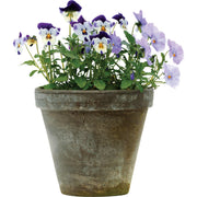 Ceramo 6-3/4 In. H. x 7-3/4 In. Dia. Dark Basalt Clay Standard Flower Pot