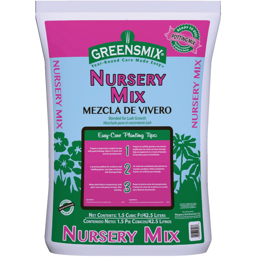 nursery potting mix Greensmix Nursery Mix 1.5 Cu. Ft. 40 Lb. All Purpose Potting Soil – Hemlock Hardware