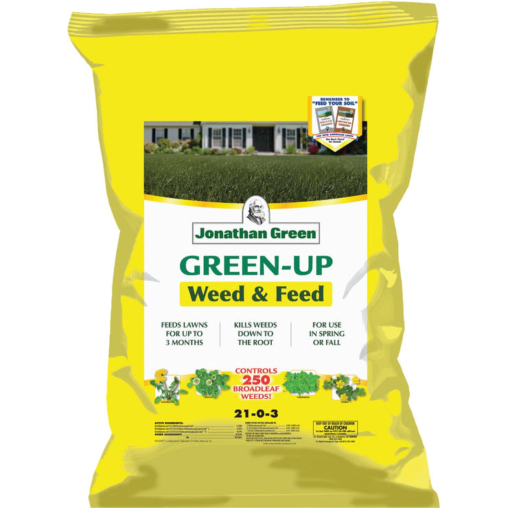 Jonathan Green Green-Up Weed & Feed 46 Lb. 15,000 Sq. Ft. 21-0-3 Lawn Fertilizer with Weed Killer
