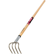 Truper Tru Pro 4-Tine 60 In. Wood Handle Garden Cultivator