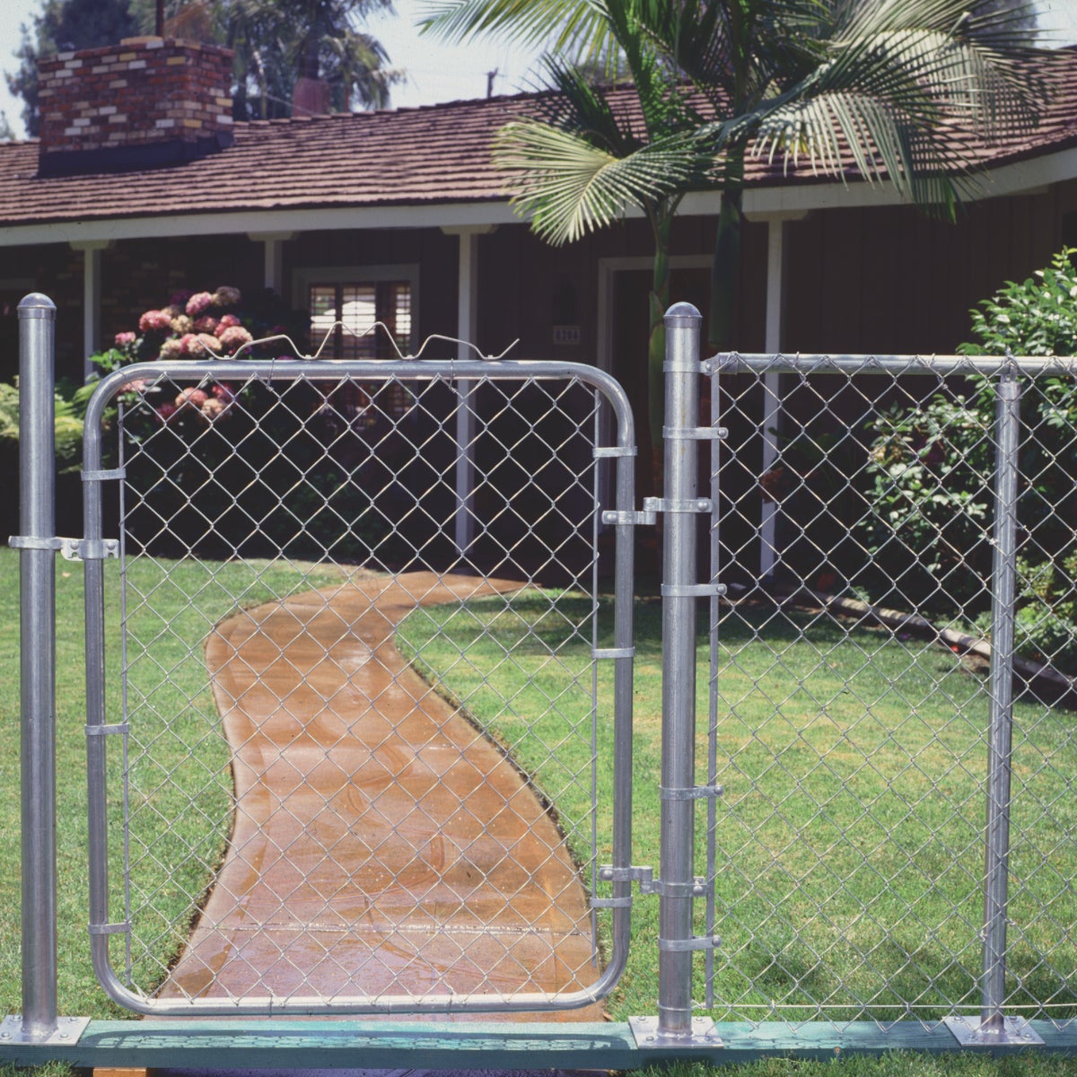 Midwest Air Tech Single Walk 35 In. W. x 46 In. H. Chain Link Gate ...
