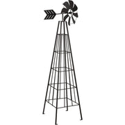 Panacea 72 In. Metal Decorative Windmill Obelisk