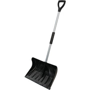 20 In. Poly Snow Shovel with Steel Wear Strip and 38 In. Steel Handle