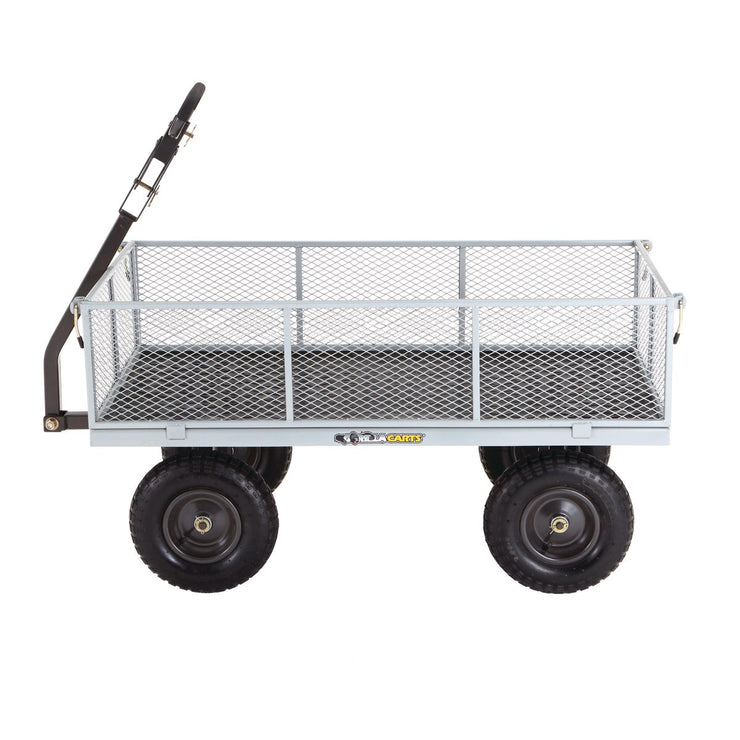 Gorilla Carts 6 Cu. Ft. 1000 Lb. Steel Tow-Behind Garden Cart – Hemlock ...