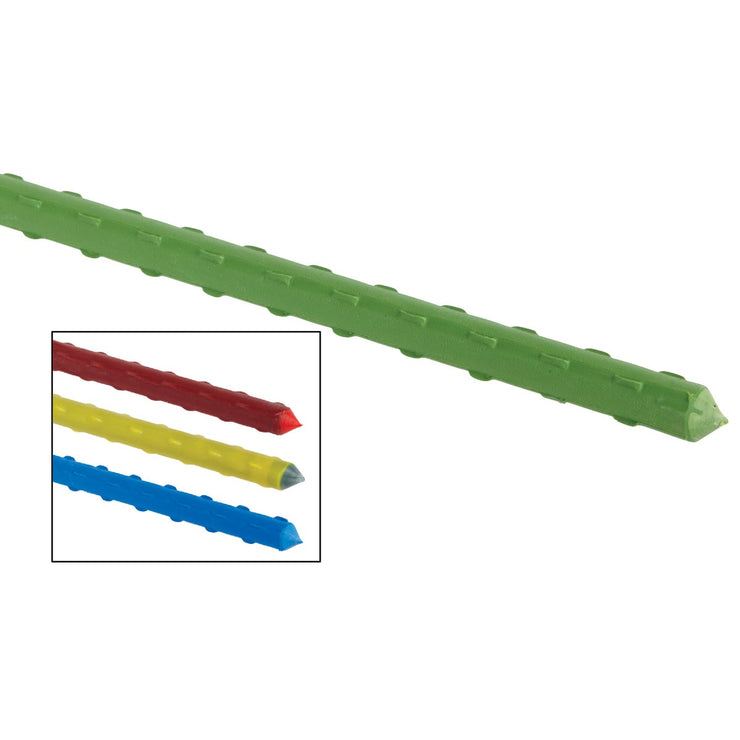 plastic coated steel plant stakes Best Garden 4 Ft. Colored Plastic Coated Steel Plant Stake Display – Hemlock Hardware