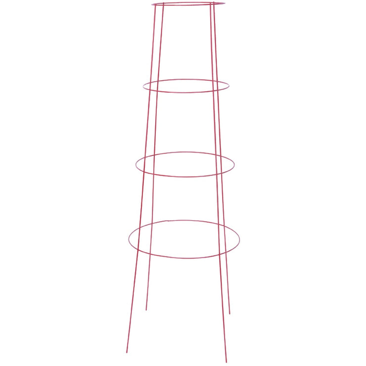 Panacea 48 In. Red Powder Coat Heavy-Duty Wire Inverted Tomato Cage