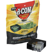 D-Con Refillable Corner Fit Mouse Bait Station (12-Refill)