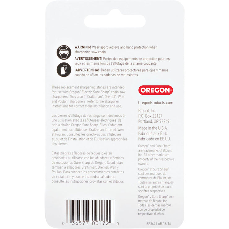 Oregon 5/32 In. Replacement Grinding Stones (3-Count)