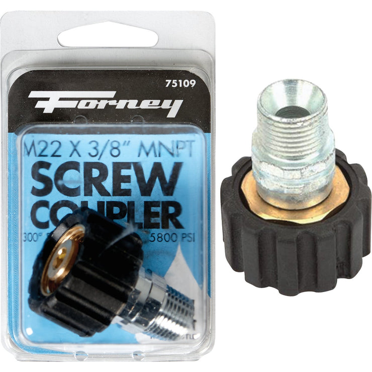 Forney M22F x 3/8 In. Male Screw Pressure Washer Coupling