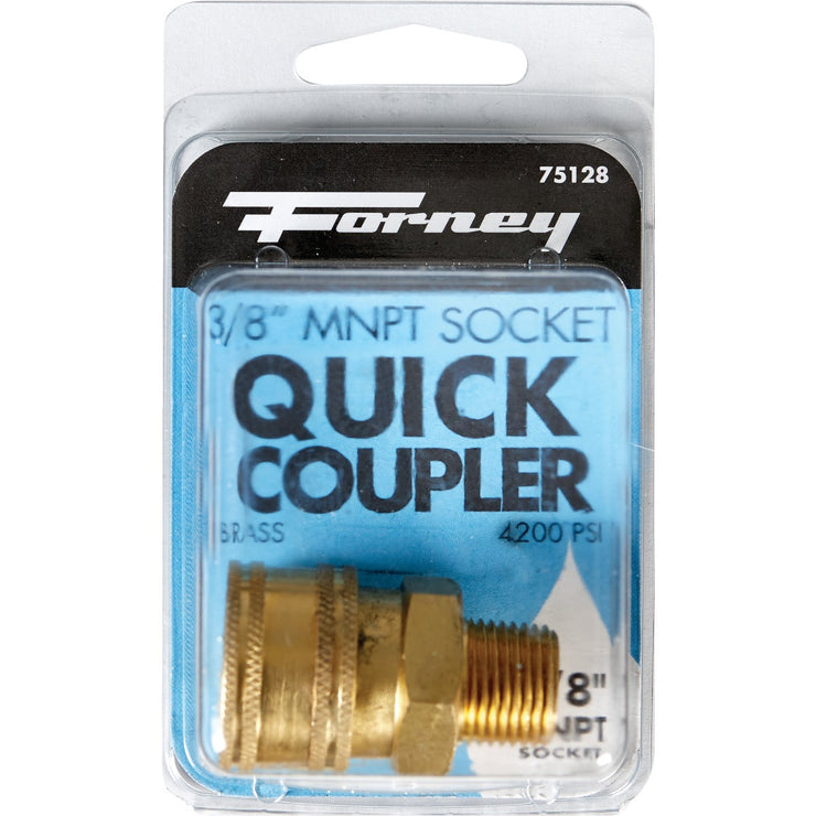 Forney 3/8 In. Male Quick Coupler Pressure Washer Socket