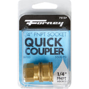 Forney 1/4 In. Female Quick Coupler Pressure Washer Socket