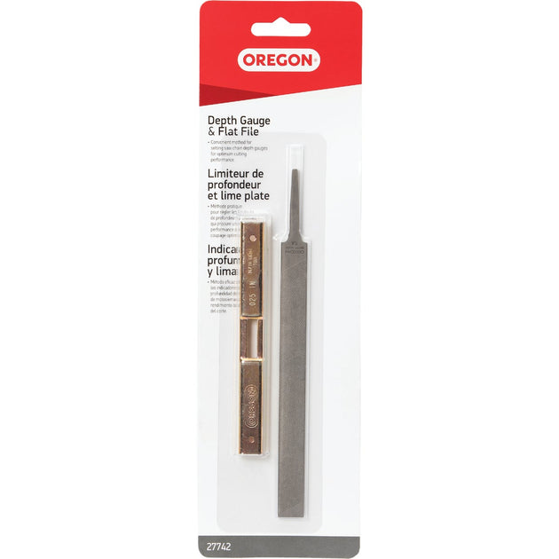 Oregon Chainsaw Flat File and Depth Gauge – Hemlock Hardware