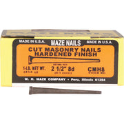 Maze 8d x 2-1/2 In. Hardened Steel Tapered Masonry Nails (64 Ct., 1 Lb.)