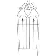 Best Garden Metal Cathedral Black Trellis