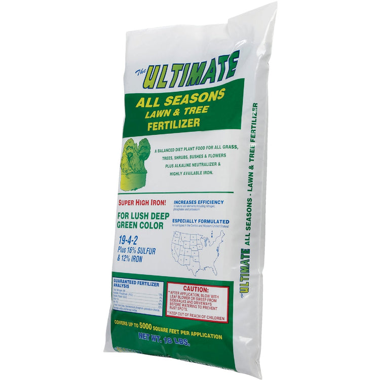 plants for all seasons fertilizer schedule Ultimate 18 Lb. 5000 Sq. Ft. 19-4-2 All Seasons All Purpose Fertilizer –  Hemlock Hardware