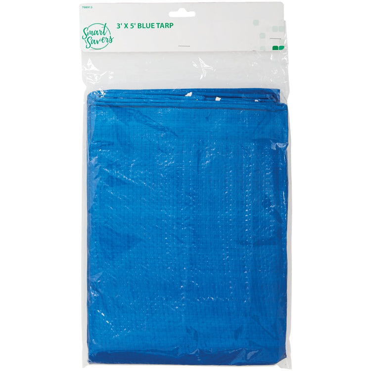 smart-tarp Smart Savers Blue PE 3 Ft. x 5 Ft. Poly Tarp – Hemlock Hardware
